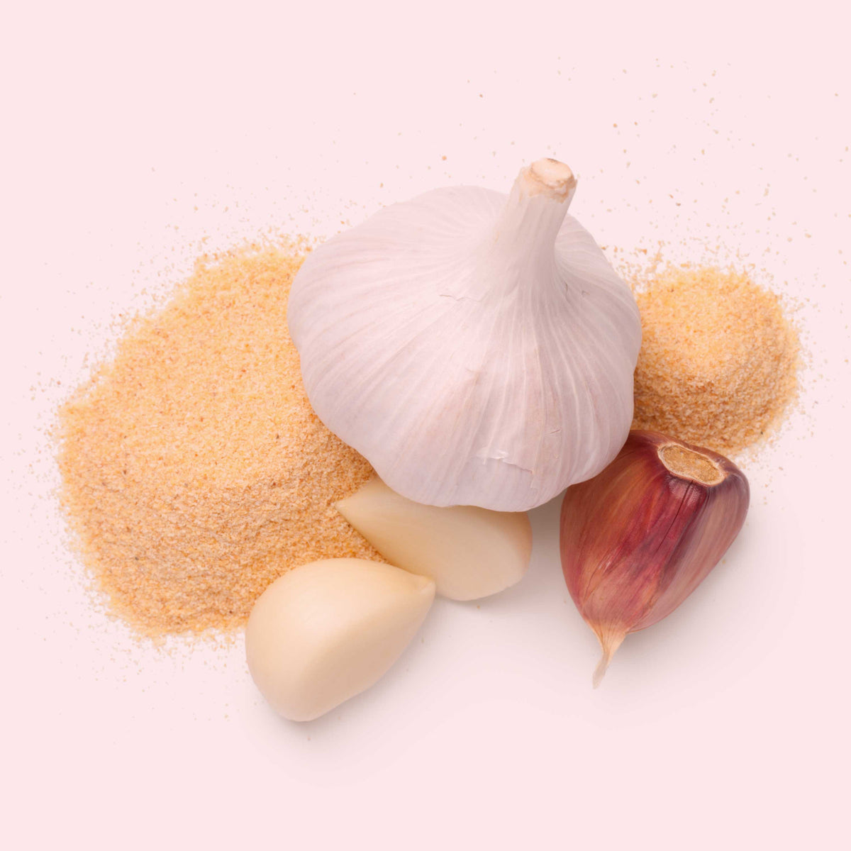 Frischer Knoblauch und Granulat – schonend getrocknet für volles Aroma im SPINTZ Bio Knoblauch Granulat