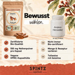 SPINTZ Bio-Nelken-Kapseln im Herstellervergleich: Bio-Qualität, Nelkenpulver und vegane Kapselhülle.