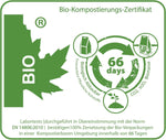 SPINTZ Bio-Verpackung mit Kompostier-Zertifikat – vollständig biologisch abbaubar und in 66 Tagen zersetzt
