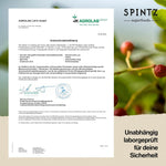 Unabhängige Laborprüfung durch AGROLAB – geprüfte Reinheit und Sicherheit der veganen SPINTZ Leerkapseln