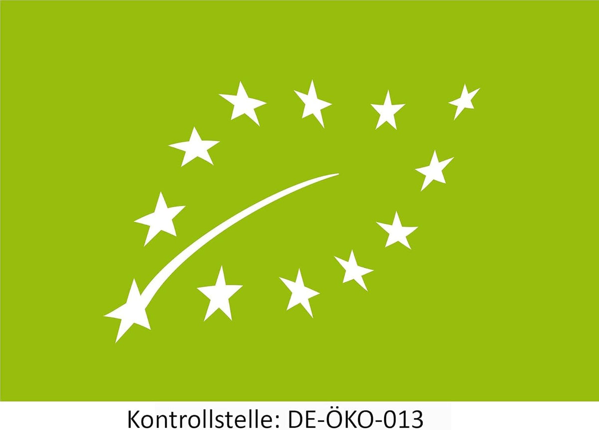 EU-Bio-Siegel DE-ÖKO-013 – zertifizierte Bio-Qualität des SPINTZ Moringa Pulvers nach europäischen Öko-Richtlinien
