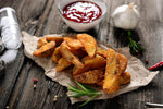 Frische Pommes mit Dip – perfekt abgestimmt mit der SPINTZ Pommes Gewürzmischung